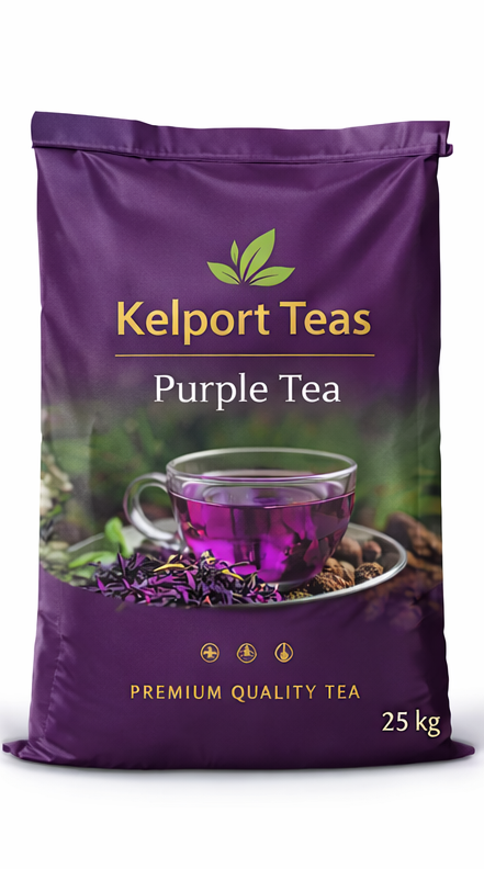 Brewed purple tea